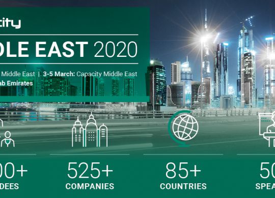 Capacity Middle East is the largest event connecting MENA regionally and internationally.